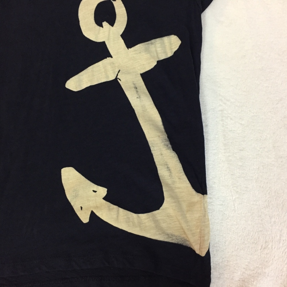 SOLD J Crew Tissue Tee Tank Top Anchor XS - Picture 2 of 8